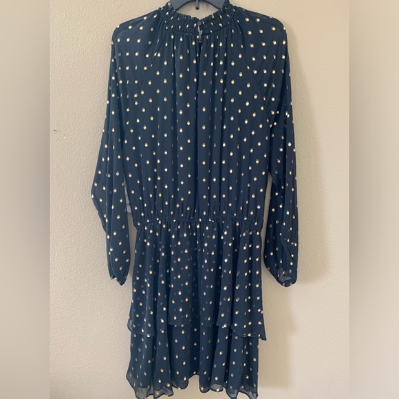 ❣️Scoop NYC Women’s HOLIDAY Gold Dotted Black Dress NWT Size L❣️ - Picture 10 of 10